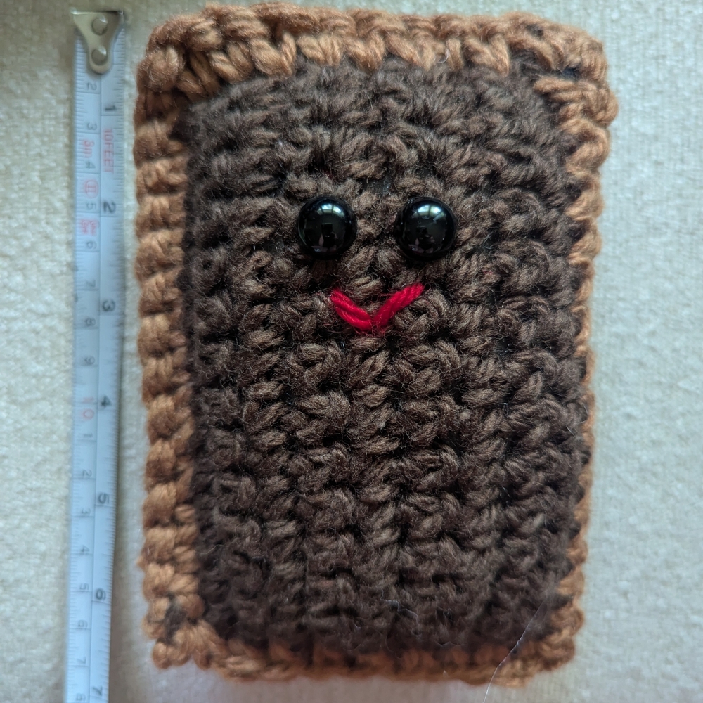 Hand Crafted Brown Crochet Pop Tart Plush
